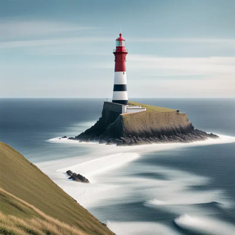 Visual representation of "pointe" - A narrow piece of land that sticks out into the sea.