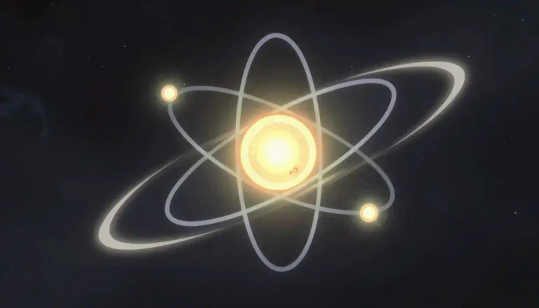 Visual representation of "electron" - A very small particle of matter that is part of an atom and has a negative electric charge