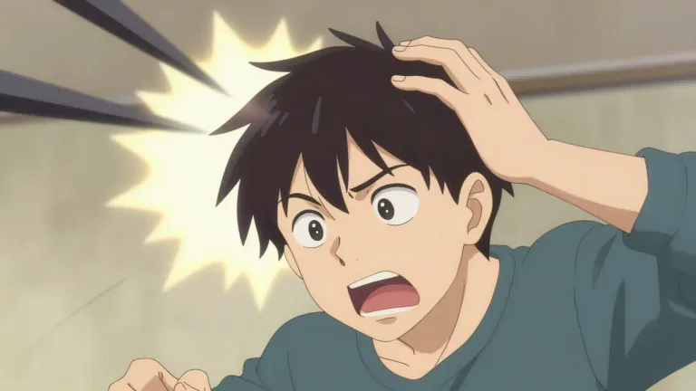 Visual representation of "dunt" - A heavy blow or hit.
