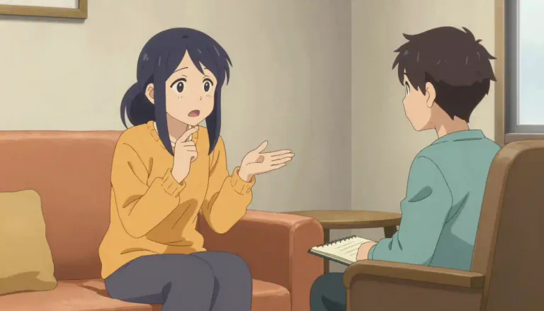 Visual representation of "analysand" - A person participating in a psychoanalytic therapy, who is being analyzed by the analyst.