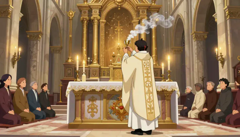 Visual representation of "tridentine" - Relating to the Catholic Church's practices, especially the traditional Latin Mass as established at the Council of Trent.