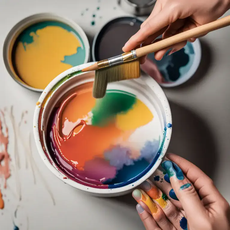 Visual representation of "dip into" - To put something into a liquid quickly before taking it back out