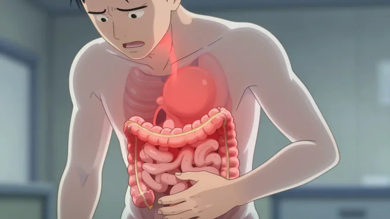Visual representation of "enterocolitis" - Enterocolitis is a medical condition where both the small intestine and the colon become inflamed, often leading to symptoms such as diarrhea and abdominal pain.