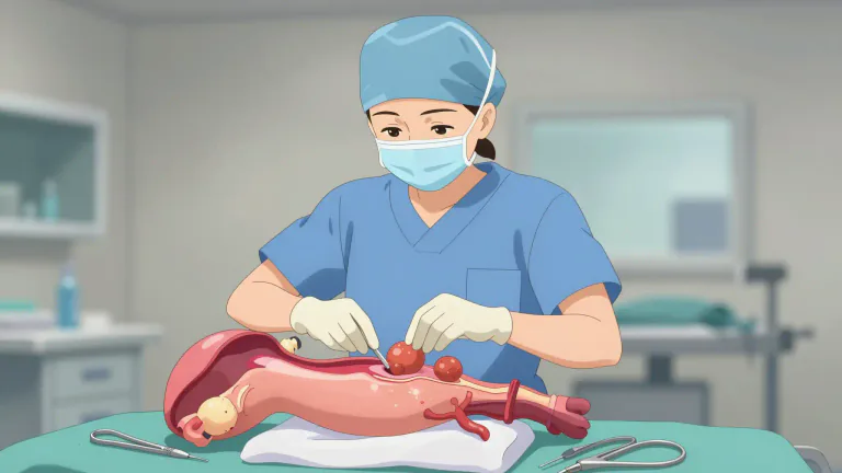 Visual representation of "myomectomy" - Myomectomy is a surgical procedure to remove fibroids from the uterus.