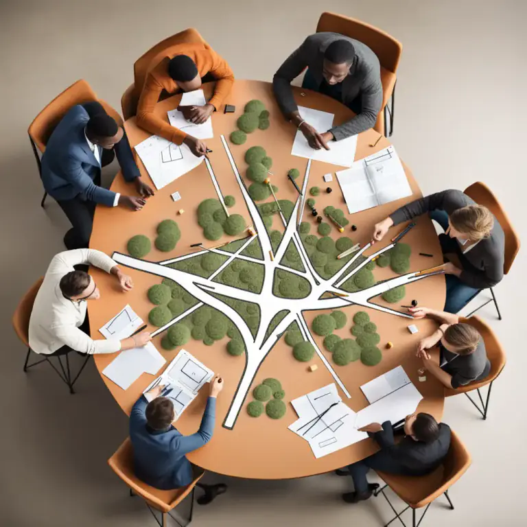 Visual representation of "play out" - When something plays out, it happens or develops in a particular way. It's usually about a situation or event