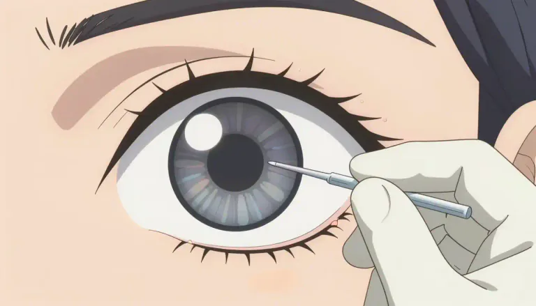 Visual representation of "intravitreal" - Relating to procedures or treatments involving the vitreous humor of the eye.