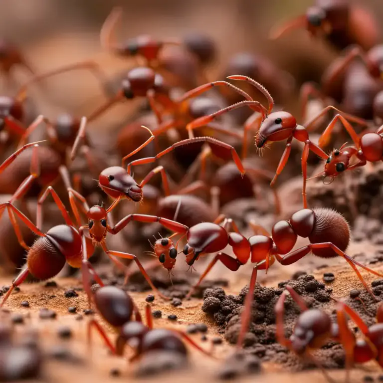 Visual representation of "soldier" - A member of a social insect species, such as ants or bees, whose role is to defend the colony
