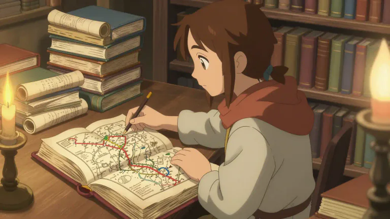 Visual representation of "monograph" - A detailed written study of a single specialized topic or an aspect of it.