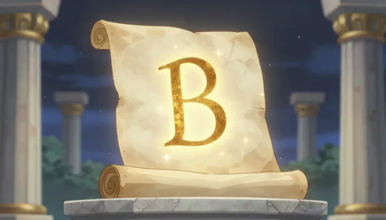 Visual representation of "beta" - The second letter of the Greek alphabet.