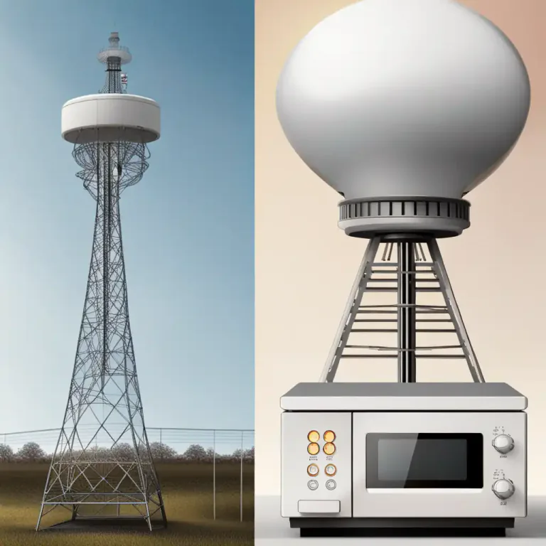 Visual representation of "microwave" - A type of electromagnetic wave that is used for telecommunication and heating food