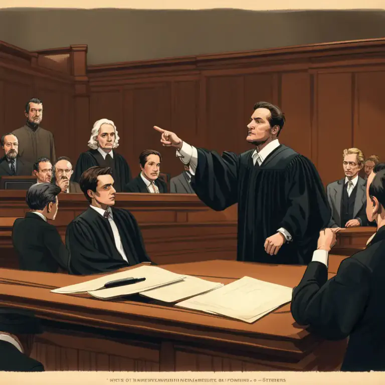 Visual representation of "find" - To rule or decide as a judge.