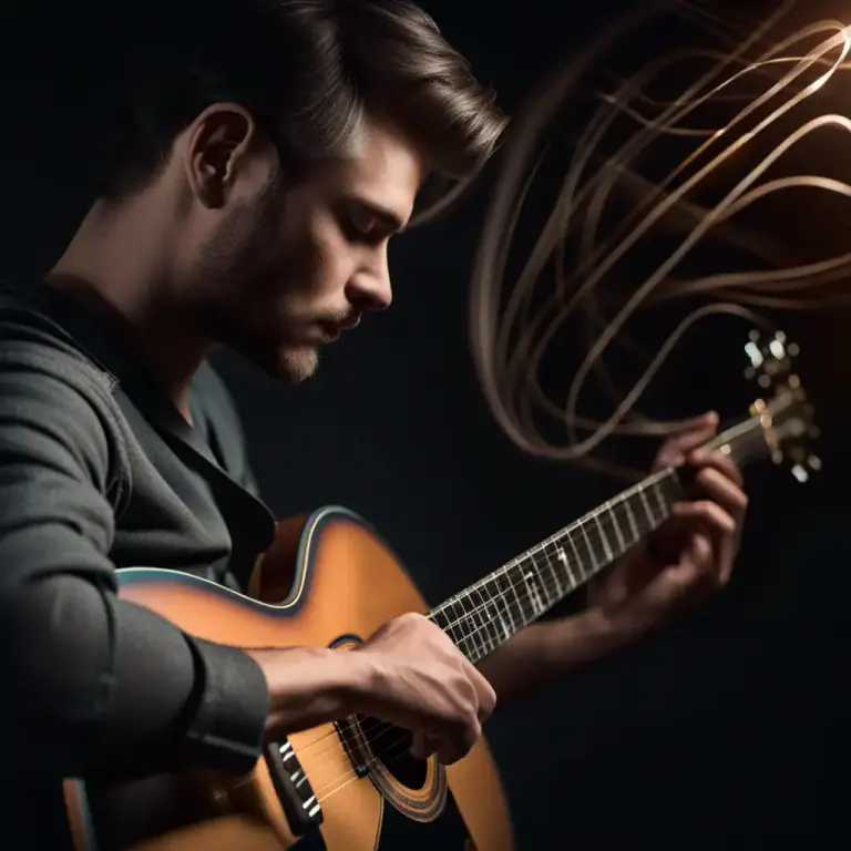 Visual representation of "tune" - To adjust a musical instrument so it plays the correct notes