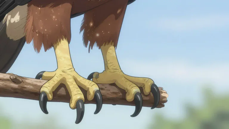 Visual representation of "talon" - The sharp claw of a bird, especially a bird of prey like an eagle or hawk.