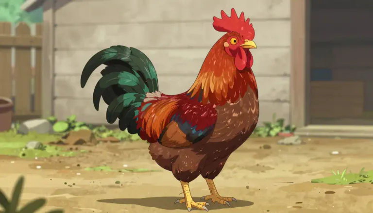 Visual representation of "rooster" - A male chicken