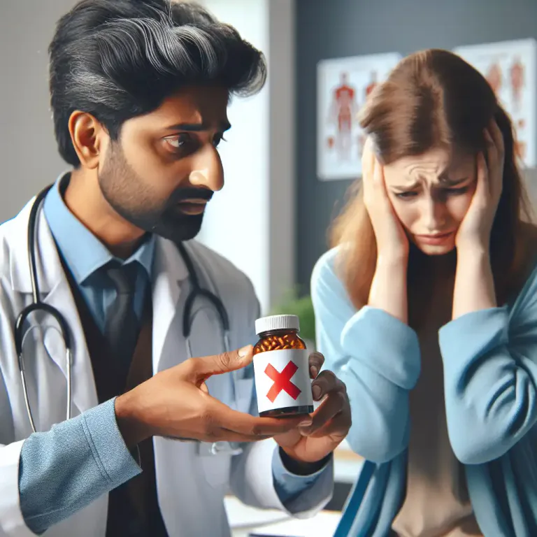 Visual representation of "discontinue" - To no longer continue medical treatment or use of a drug