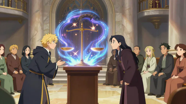 Visual representation of "agonistic" - In a legal or philosophical context, relating to debate or dispute.