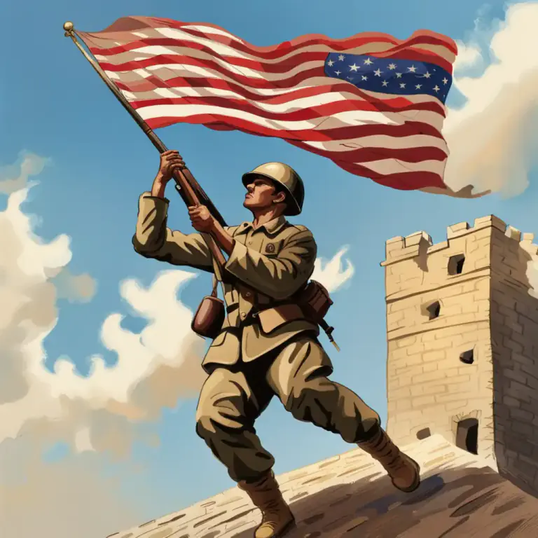 Visual representation of "run up" - To raise a flag quickly