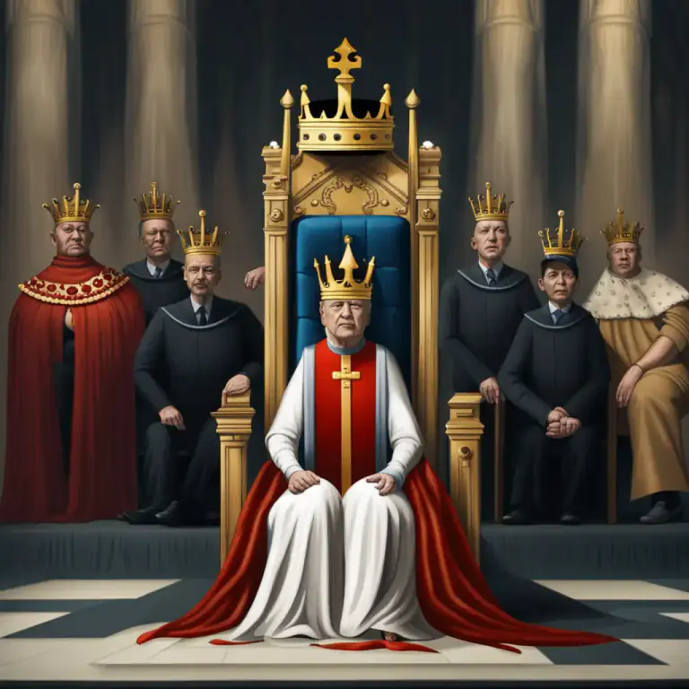 Visual representation of "absolutist" - Relating to the principle that all power should belong to one leader.