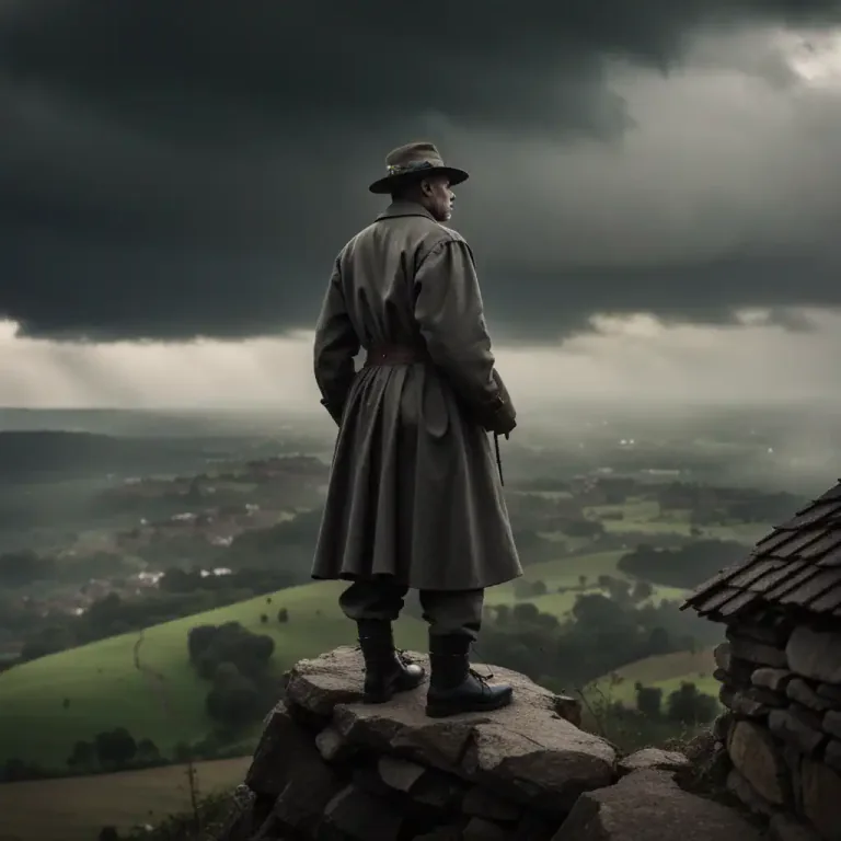 Visual representation of "watchman" - A person who looks out or warns others about potential dangers or problems.