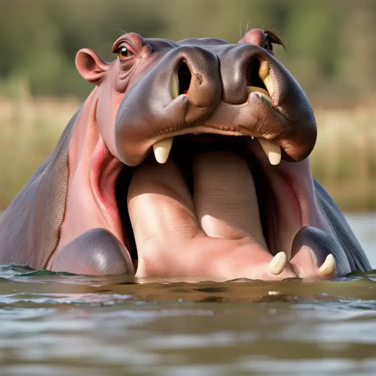 Visual representation of "gape" - The width of an open mouth.