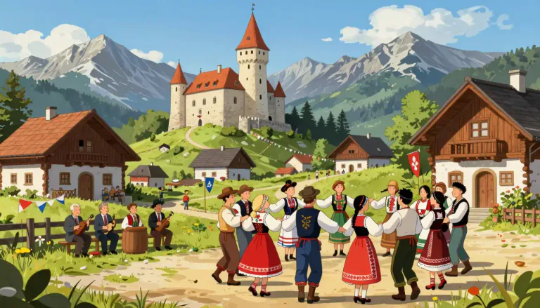 Visual representation of "slovak" - Relating to Slovakia, its people, or aspects of Slovak culture.