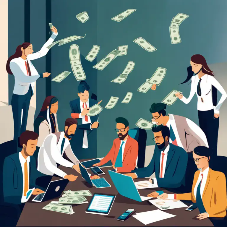 Visual representation of "be going great guns" - To be very energetic or productive.