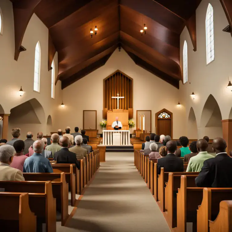 Visual representation of "service" - A ceremony of religious worship