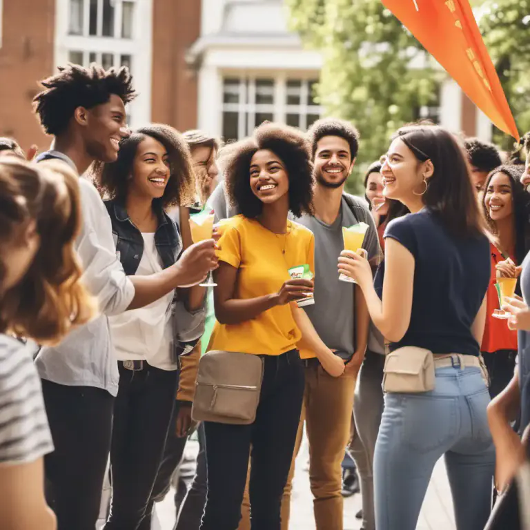 Visual representation of "mixer" - A social event where people can meet and interact with each other.