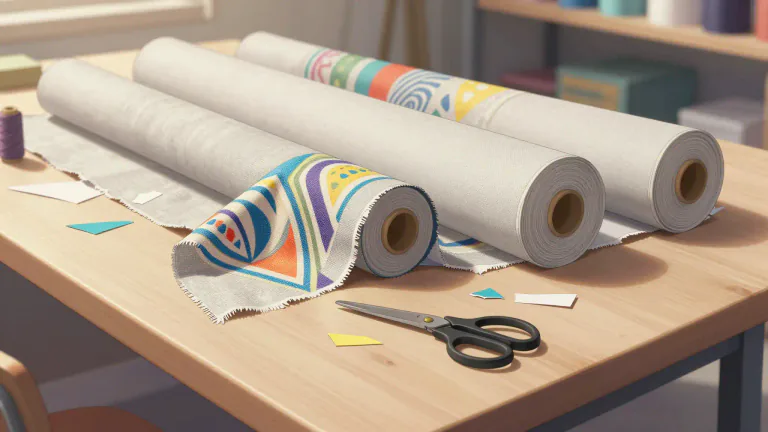 Visual representation of "remnant" - A piece of fabric or carpeting left when the greater part has been used or sold.