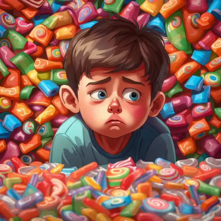 Visual representation of "sick up" - To vomit or regurgitate.