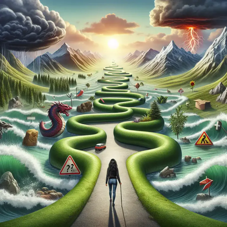 Visual representation of "odyssey" - A series of experiences that give knowledge or understanding to someone
