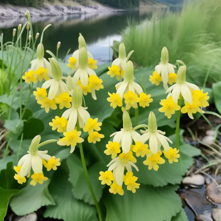 Visual representation of "cowslip" - A North American plant with bell shaped flowers