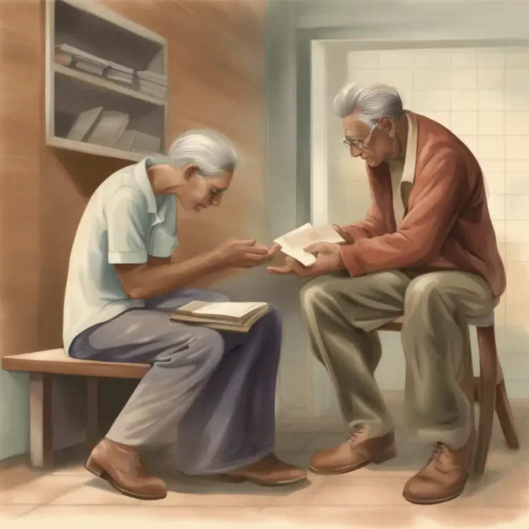 Visual representation of "be in somebody’s debt" - To owe someone a favor because they have helped you