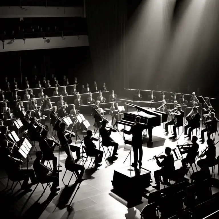 Visual representation of "prelude" - A short piece of music that introduces a longer piece or a main performance