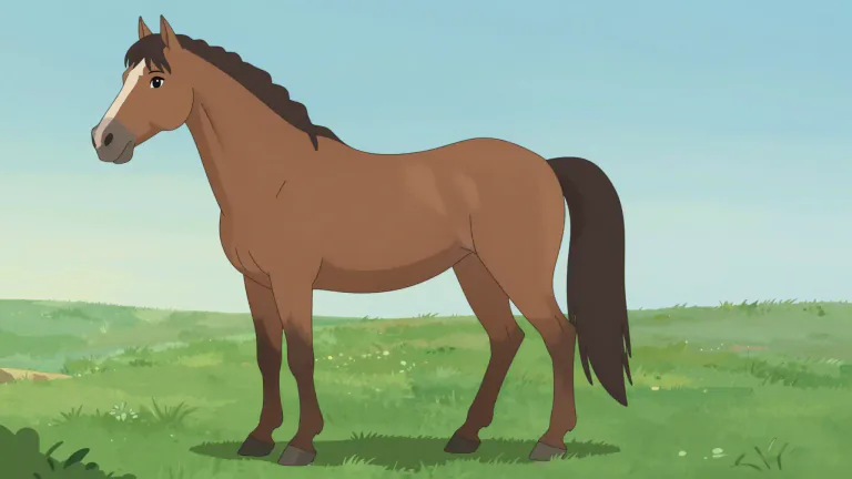 Visual representation of "mare" - An adult female horse or a similar animal.