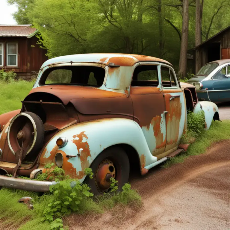 Visual representation of "beat up" - old and in poor condition