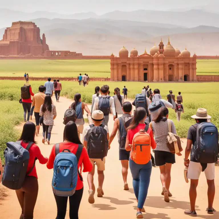 Visual representation of "pack into" - To do a lot of activities or visit a lot of places in a short period of time.