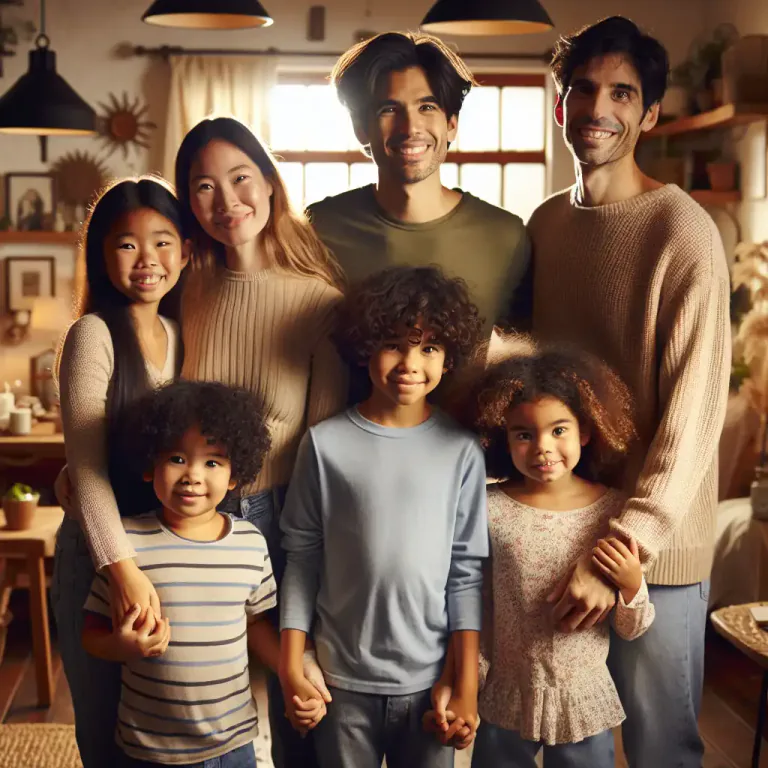 Visual representation of "family" - Children of a particular person or couple.