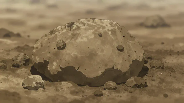 Visual representation of "clod" - A lump or chunk of earth or clay