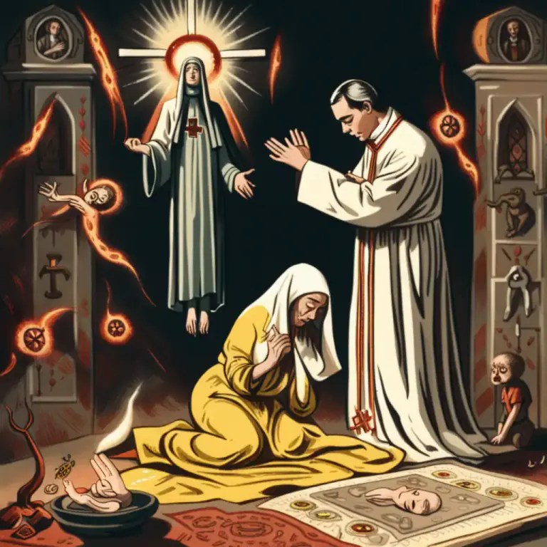 Visual representation of "possession" - The state of being controlled by a demon or spirit