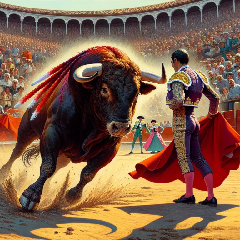 Visual representation of "charge" - To rush forward in attack