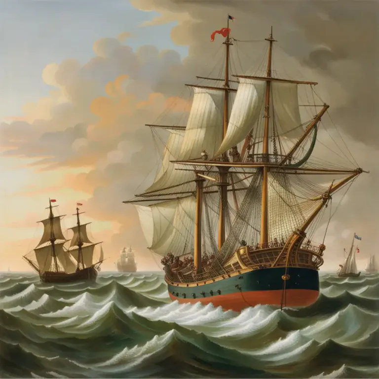 Visual representation of "frigate" - A sailing warship of the 17th to 18th centuries, usually having a single deck and used for patrol or escort duties.