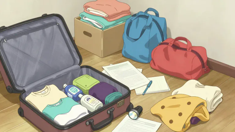 Visual representation of "stuff" - Materials, supplies, or things that you need for something.