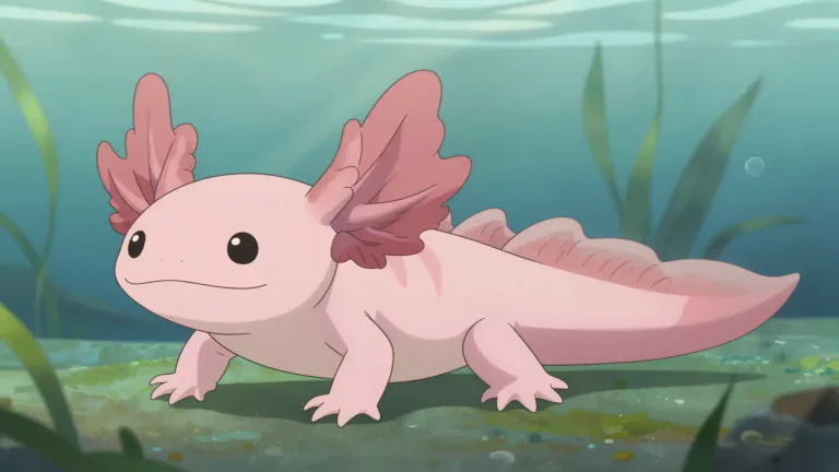 Visual representation of "axolotl" - A type of salamander that is native to Mexico, which is characterized by its ability to regenerate its limbs and retain juvenile features throughout its life.