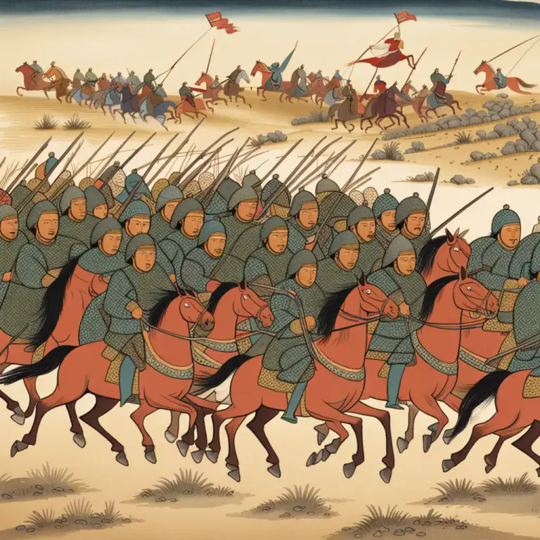 Visual representation of "horde" - A nomadic tribe or group