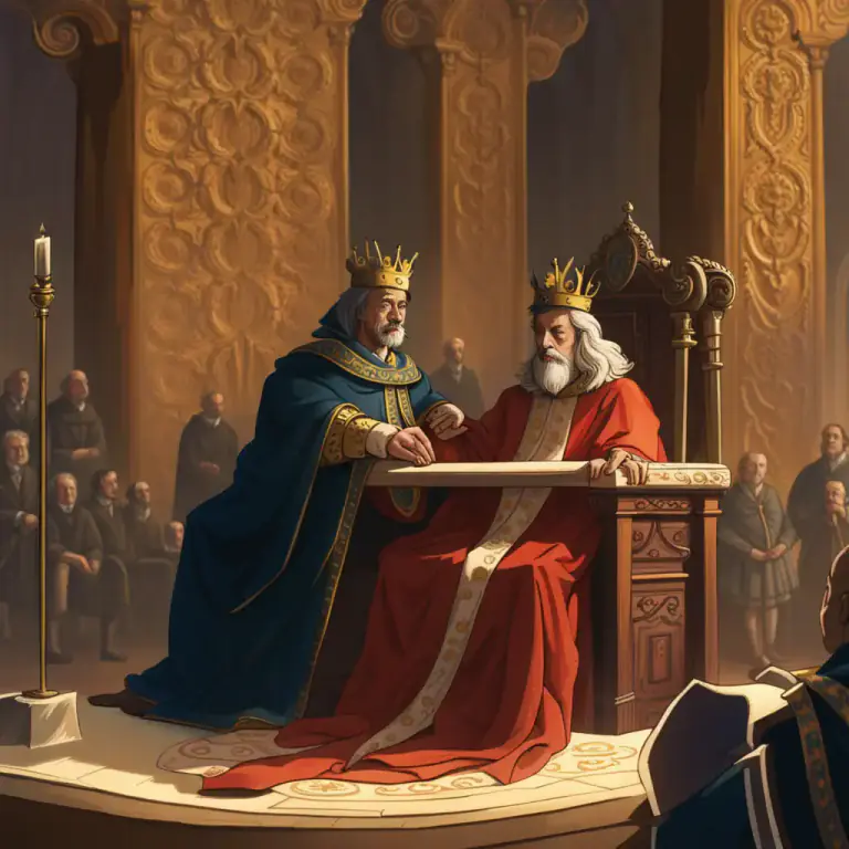 Visual representation of "impose" - To put or set by or as if by authority