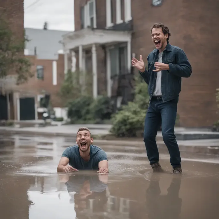 Visual representation of "the joke’s on somebody" - Used to say that someone's actions have had an unexpected and unpleasant effect on them, rather than the person they were intended to affect.