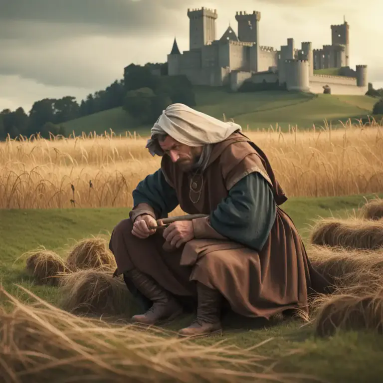 Visual representation of "villain" - In historical contexts, a peasant or farm servant
