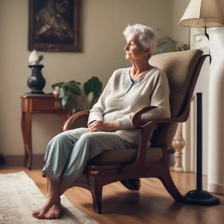 Visual representation of "take the weight off your feet" - To sit down and relax, mainly after standing or walking for a long time.