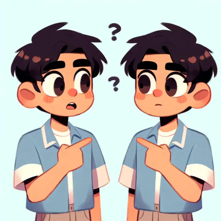 Visual representation of "confusion" - Mistake that comes from being confused.